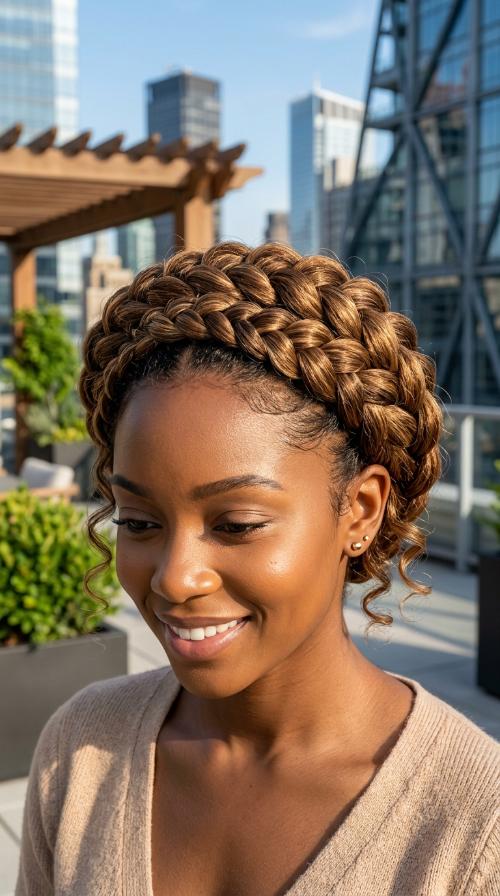 Halo Braid (Goddess Braid)