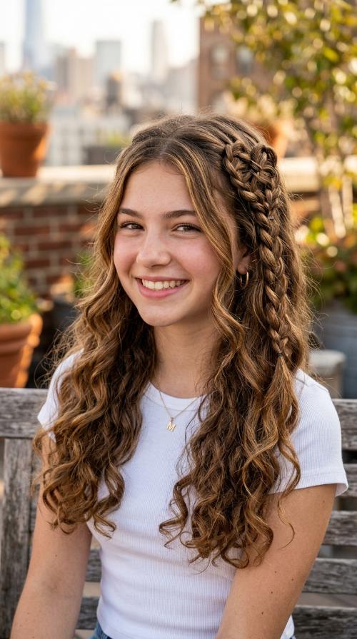Heart-Shaped Accent Braid