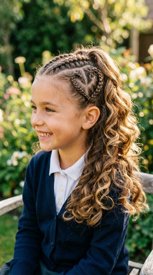 Heart-Shaped Accent Braids