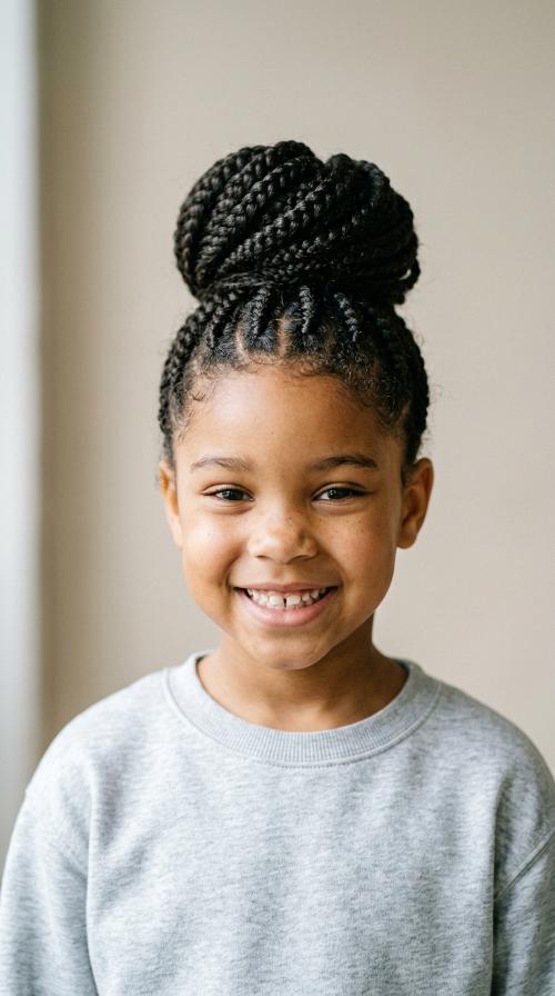 High Braided Bun