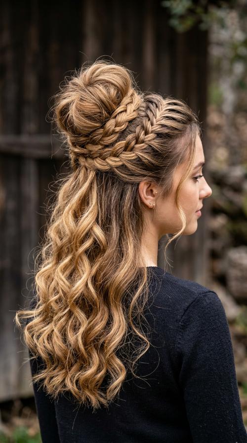 High Bun Braid Wrap