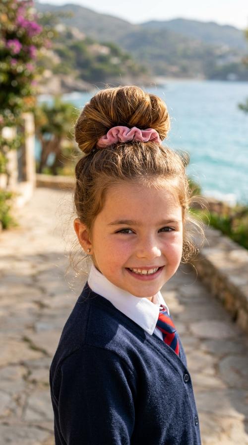 High Bun with Scrunchie