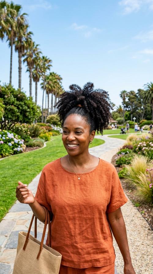 High Curly Ponytail