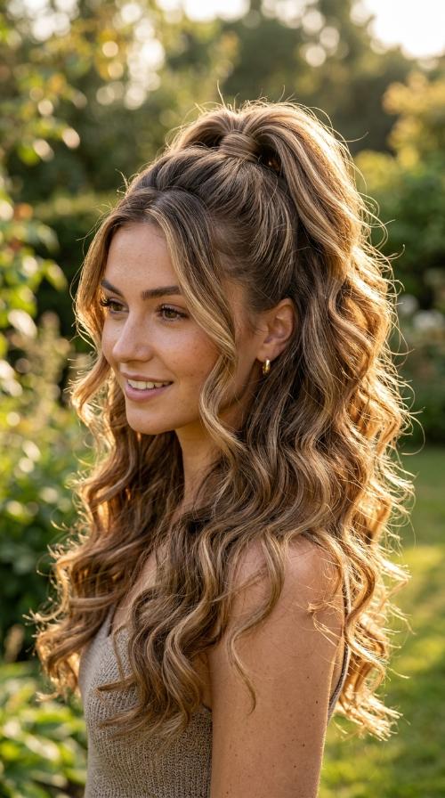 High Half-Ponytail
