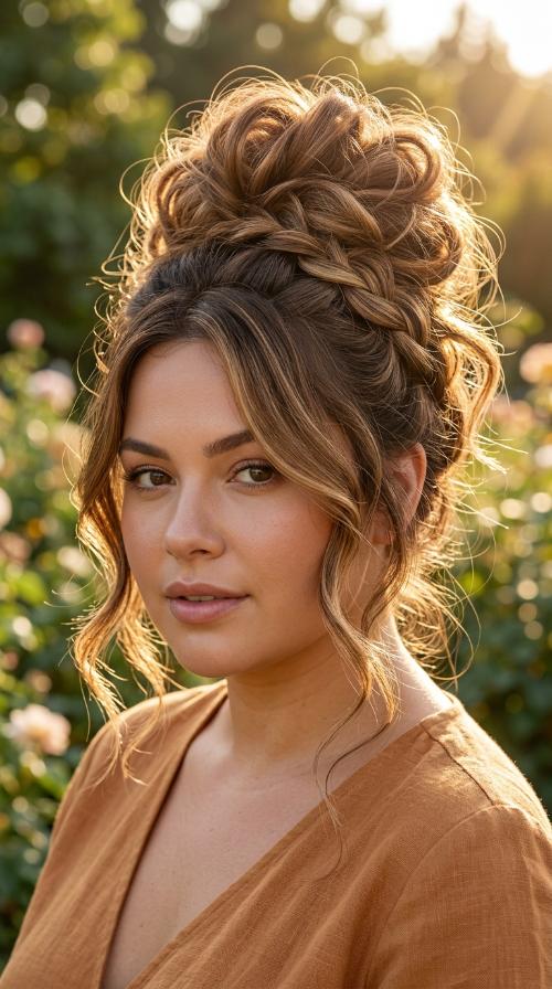 High Messy Bun