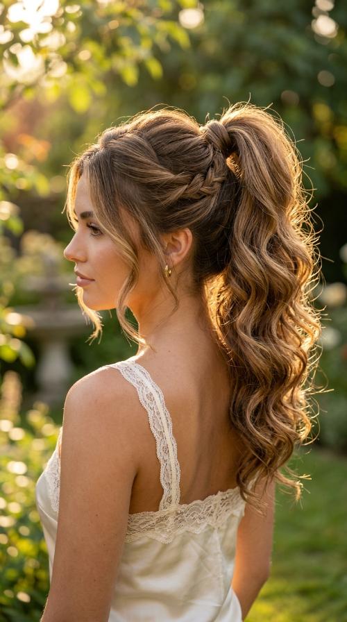 High Ponytail with a Twist
