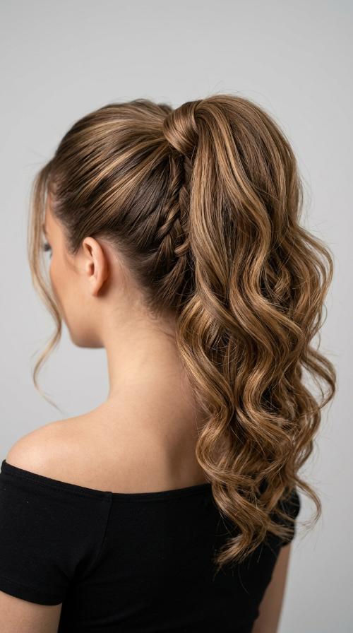 High Slicked Ponytail