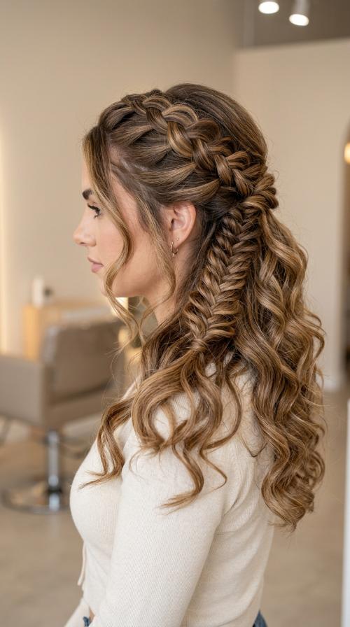 High-Tension Braided Ponytail