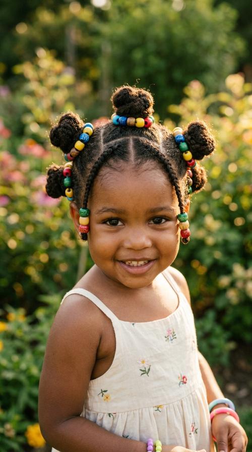 High Top Knots with Weighted Bottom Beads