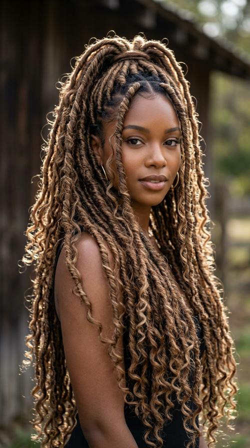 Hip-Length Butterfly Locs