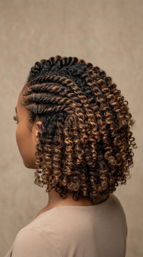 Horizontal Flat Twist Bob