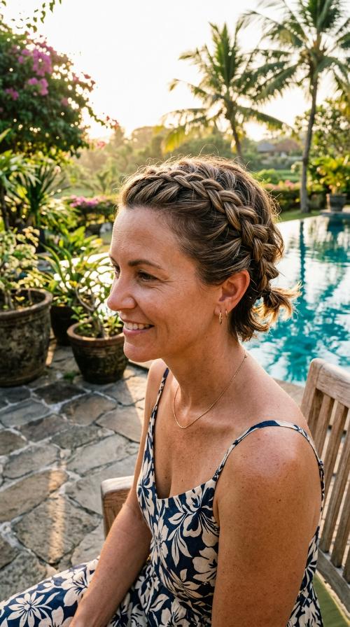 Inverted Dutch Bang Braid