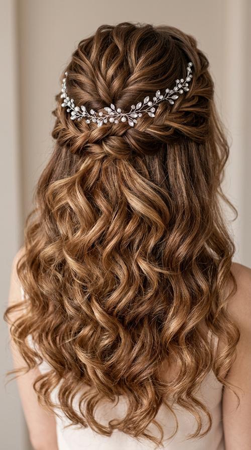 Jeweled Hair Vine on a Buzz Cut