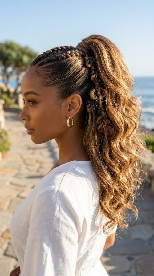 Joe Cool Slick Back Ponytail