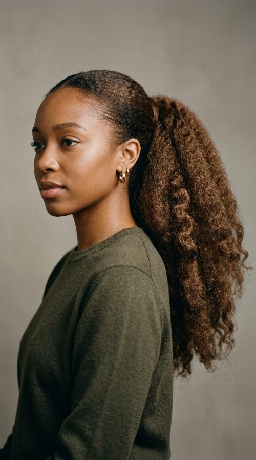 Kinky Straight Power Ponytail