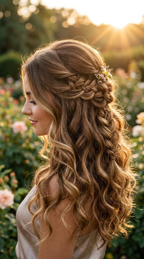 Knotted Half-Up Style