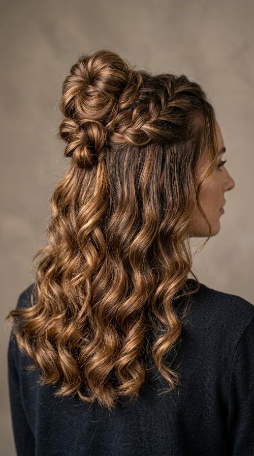 Knotted Half-Up Top Knot