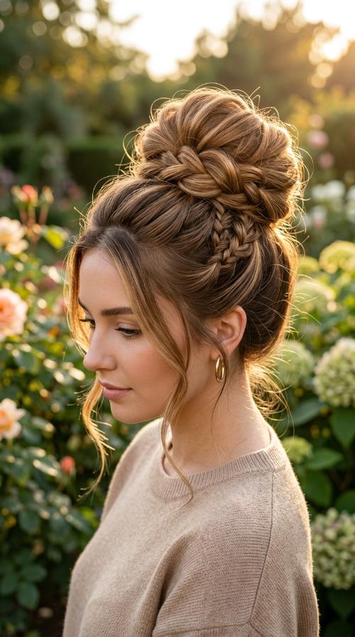 Knotted High Bun