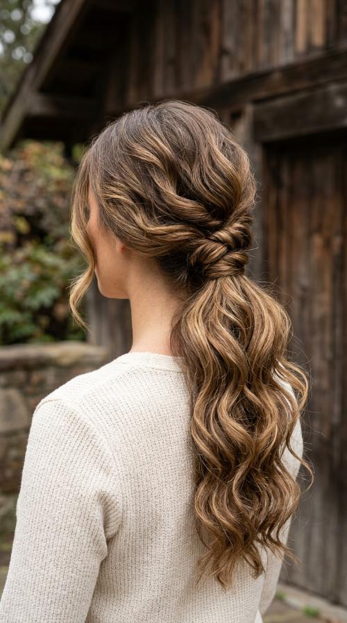 Knotted Low Ponytail