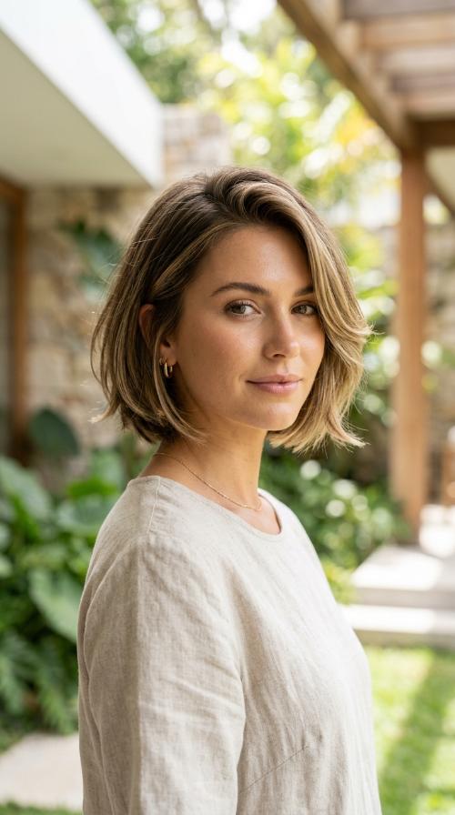 Layered Jaw-Skimming Bob