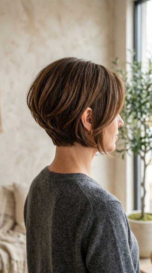 Layered Stacked Inverted Bob
