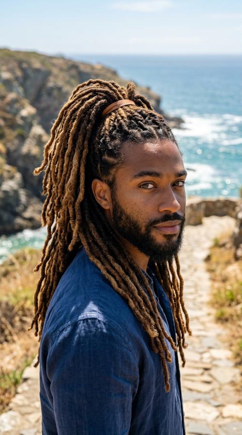 Loc Ponytail with Beard