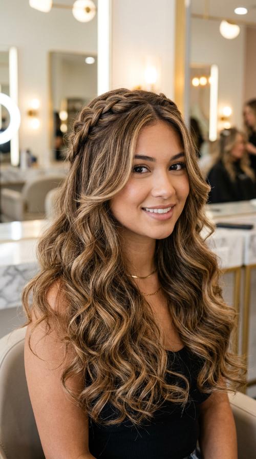 Long Layers with Face Framing