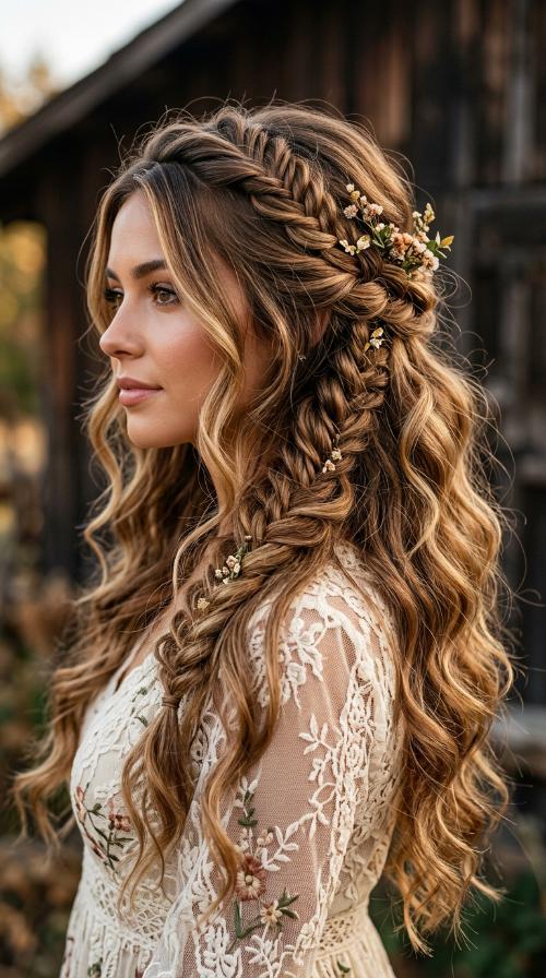 Loose Bohemian Braids