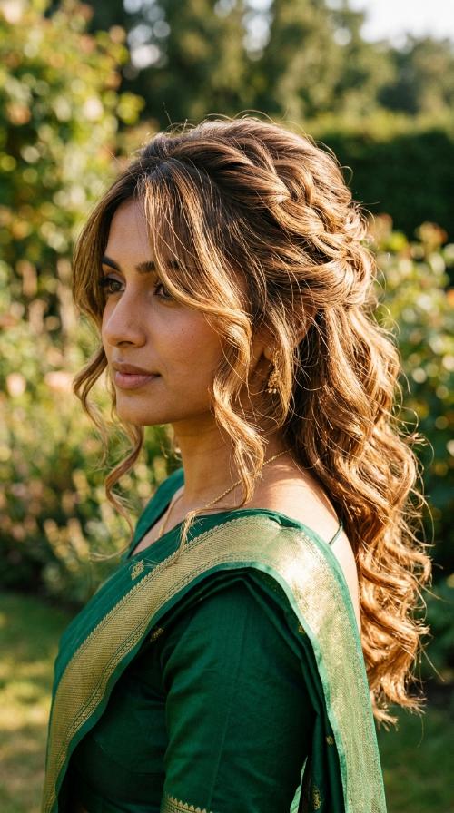 Loose Front Fringes with Updo