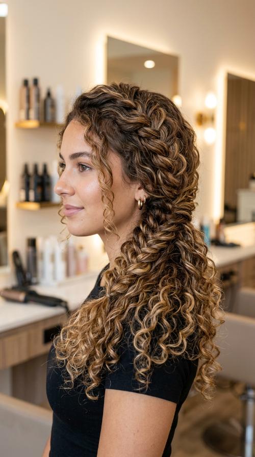 Loose Side Fishtail Braid