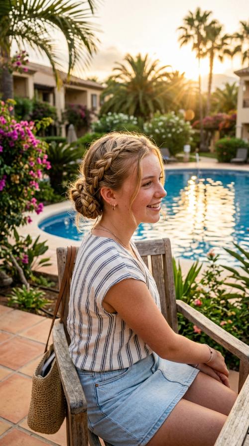 Low Braided Bun