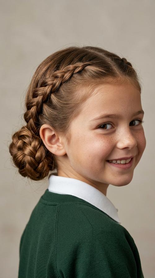 Low Braided Bun