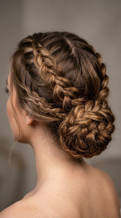 Low Braided Bun