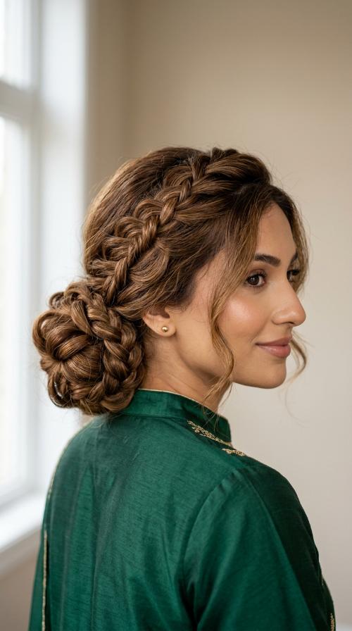 Low Braided Bun