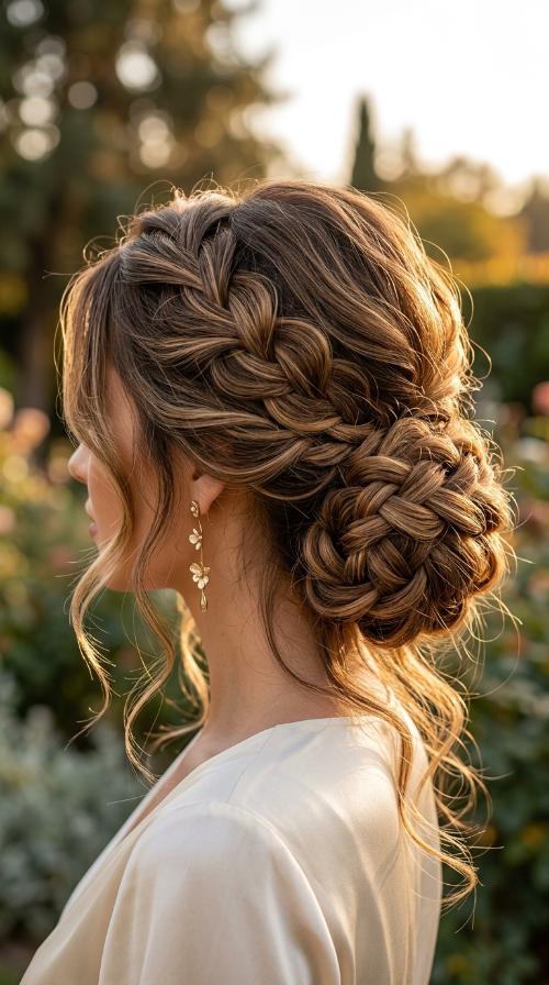 Low Braided Bun