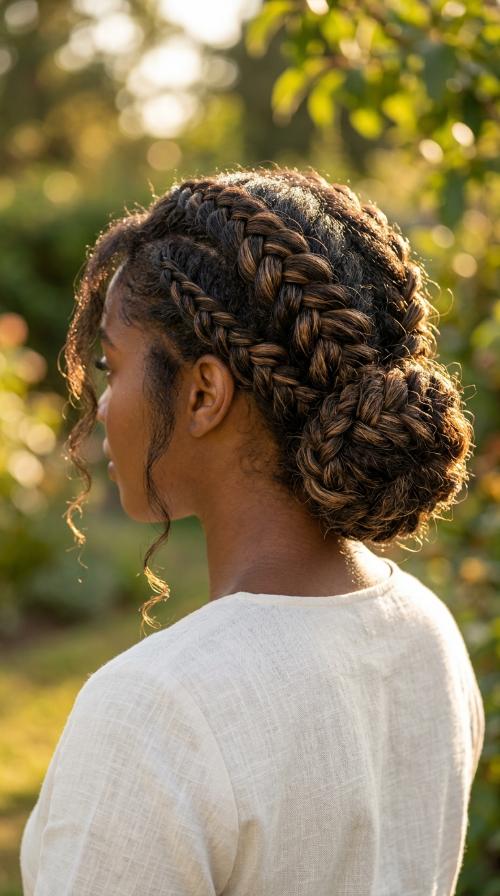 Low Braided Chignon