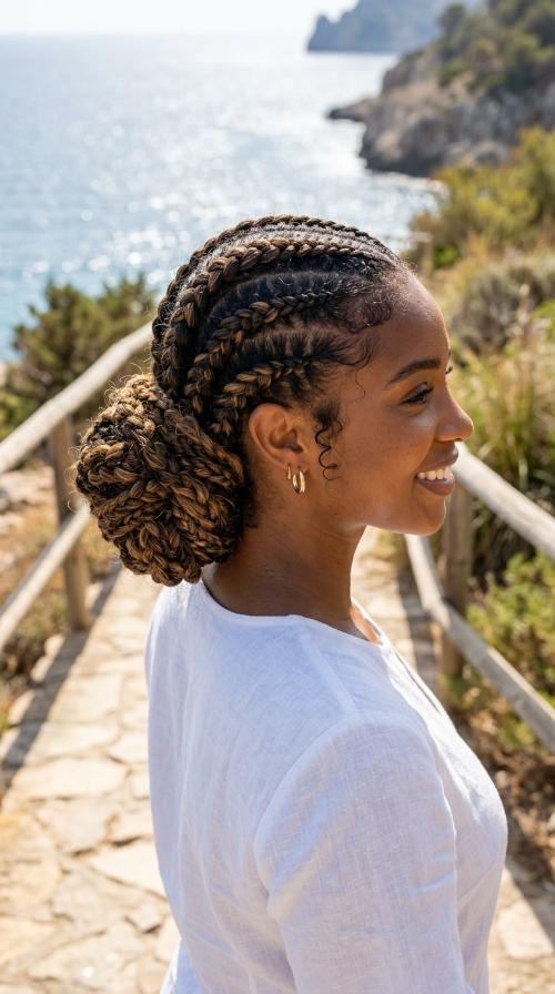 Low Braided Chignon
