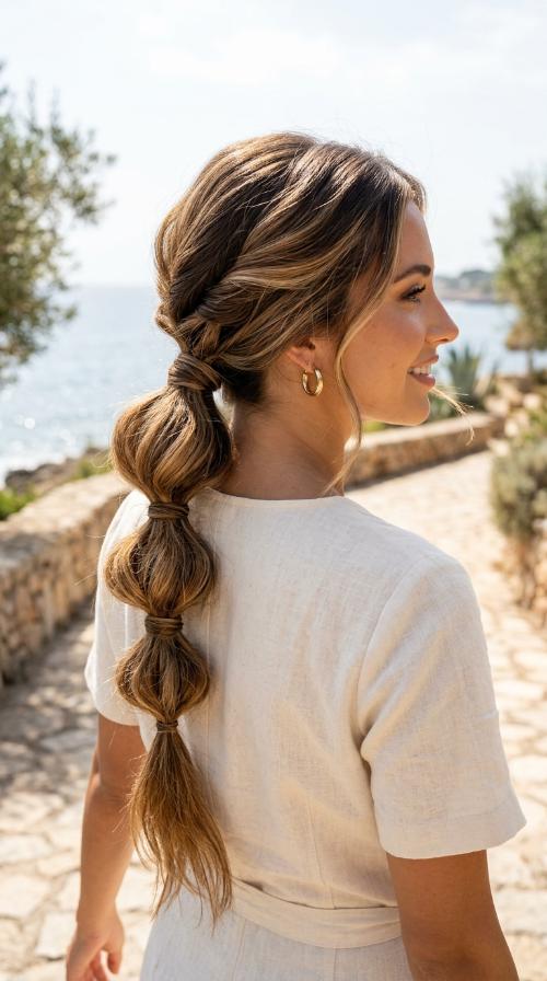 Low Bubble Ponytail