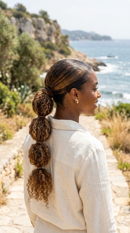 Low Bubble Ponytail