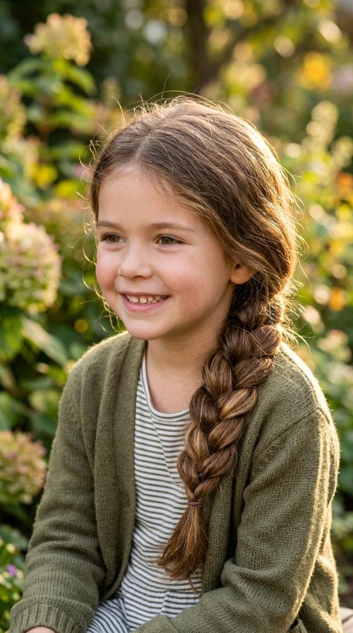 Low Finger-Combed Braid