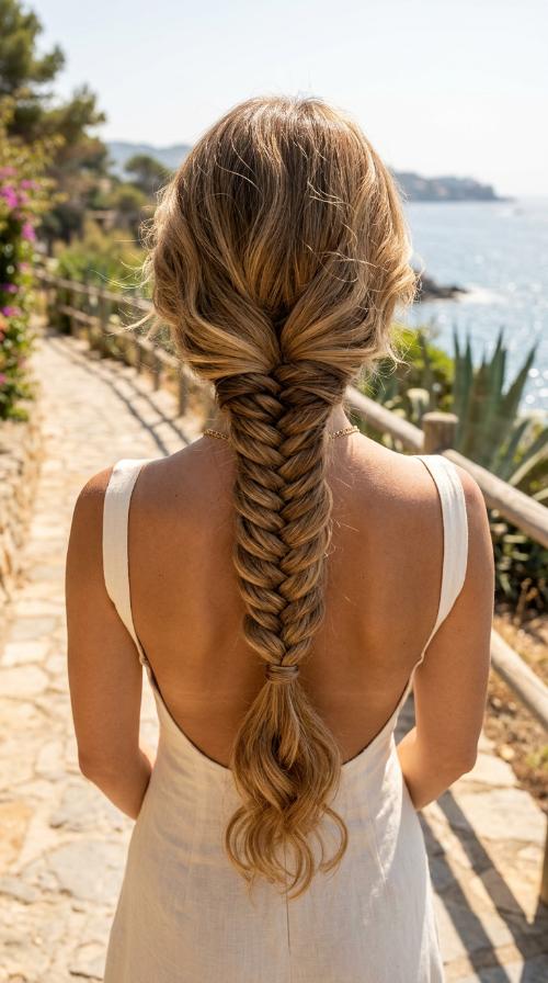 Low Fishtail Braid