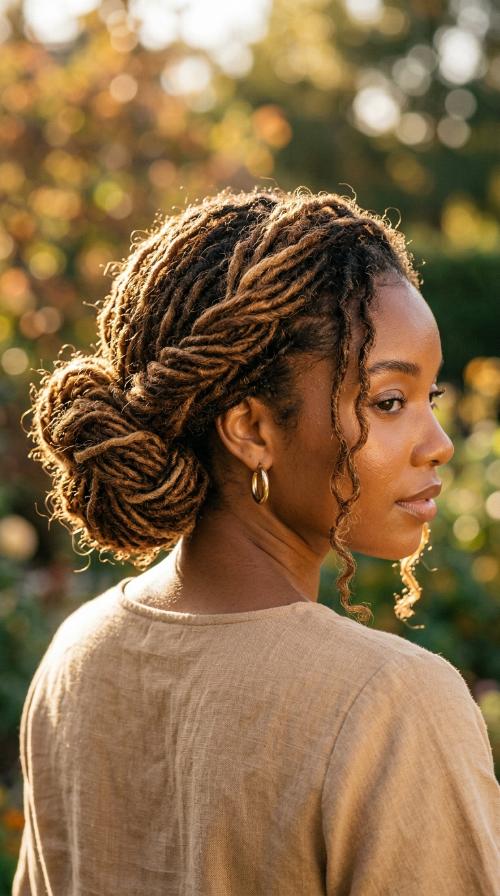 Low Nape Twisted Knot