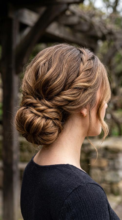 Low Rolled Chignon