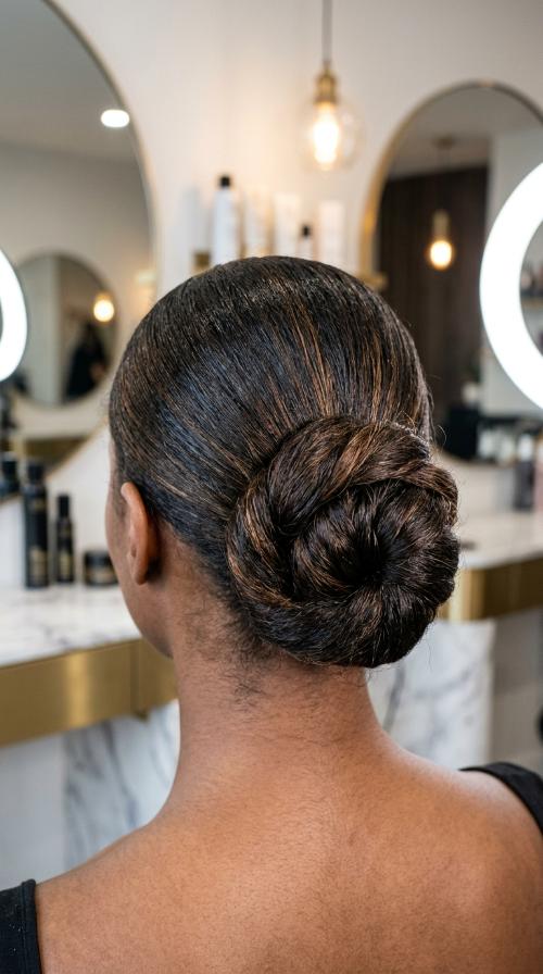 Low Sleek Bun
