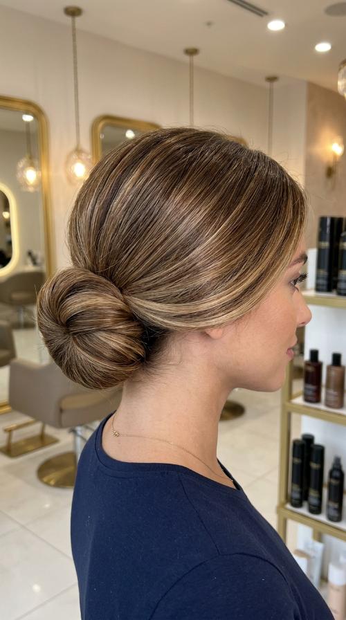 Low Sleek Bun