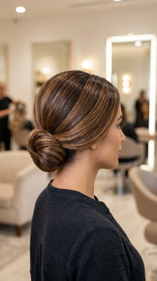 Low Sleek Bun