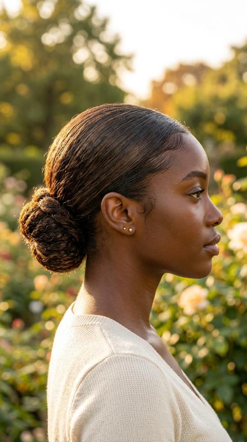 Low Sleek Bun