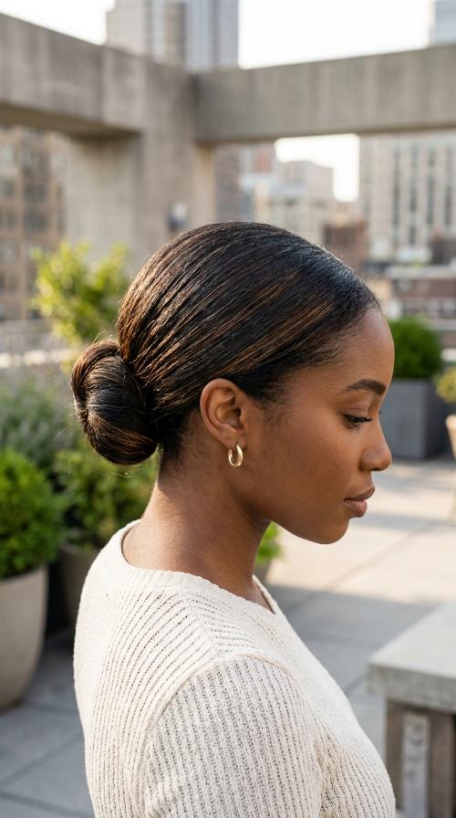 Low Sleek Bun