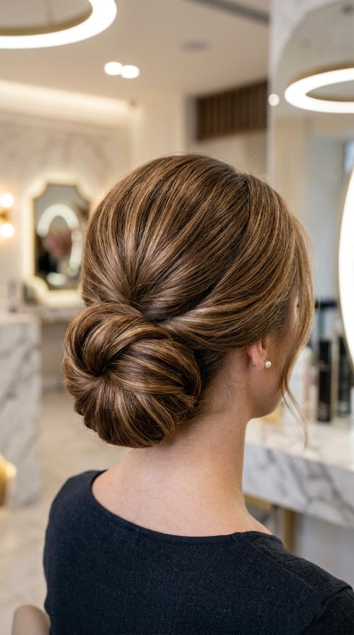 Low Sleek Chignon
