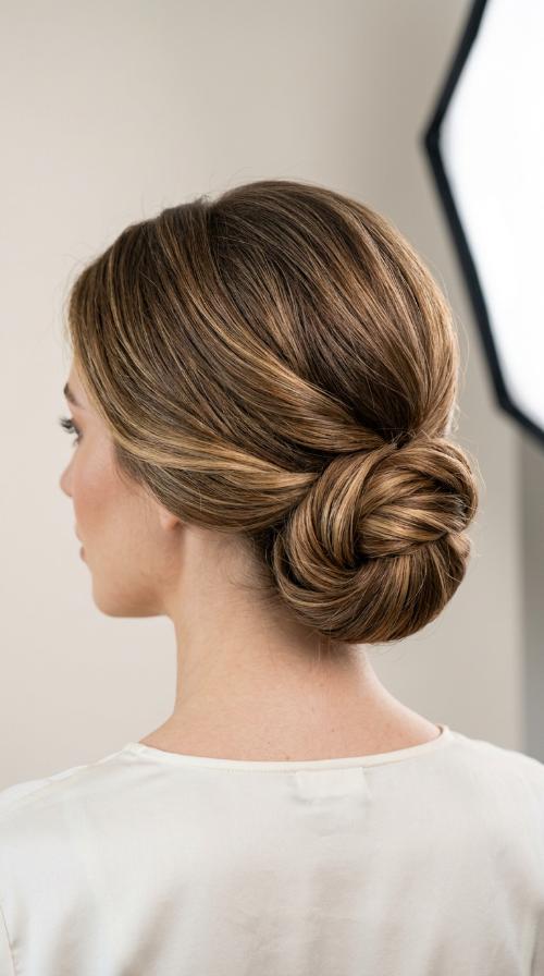 Low Sleek Chignon